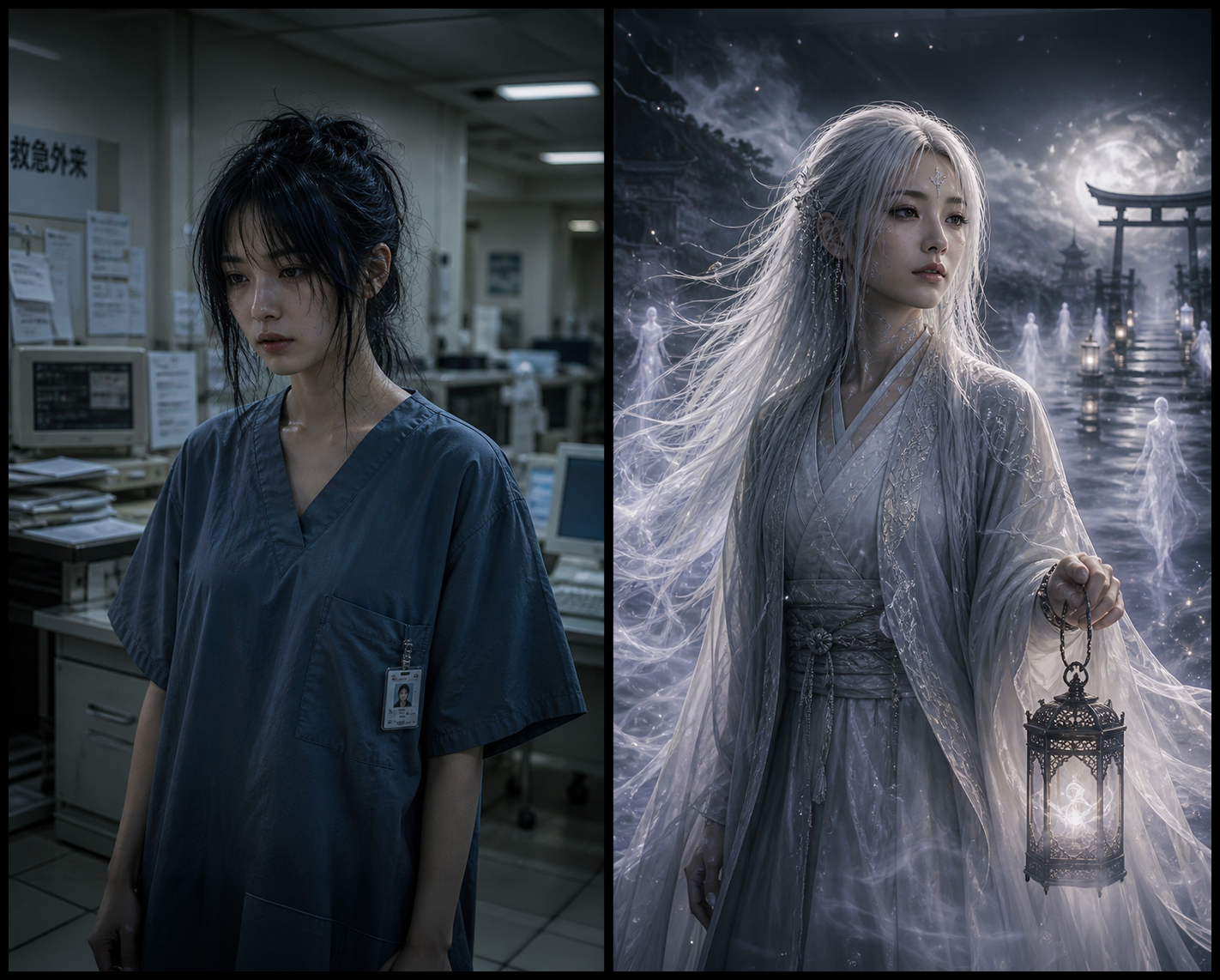 Aura before and after becoming a psychopomp