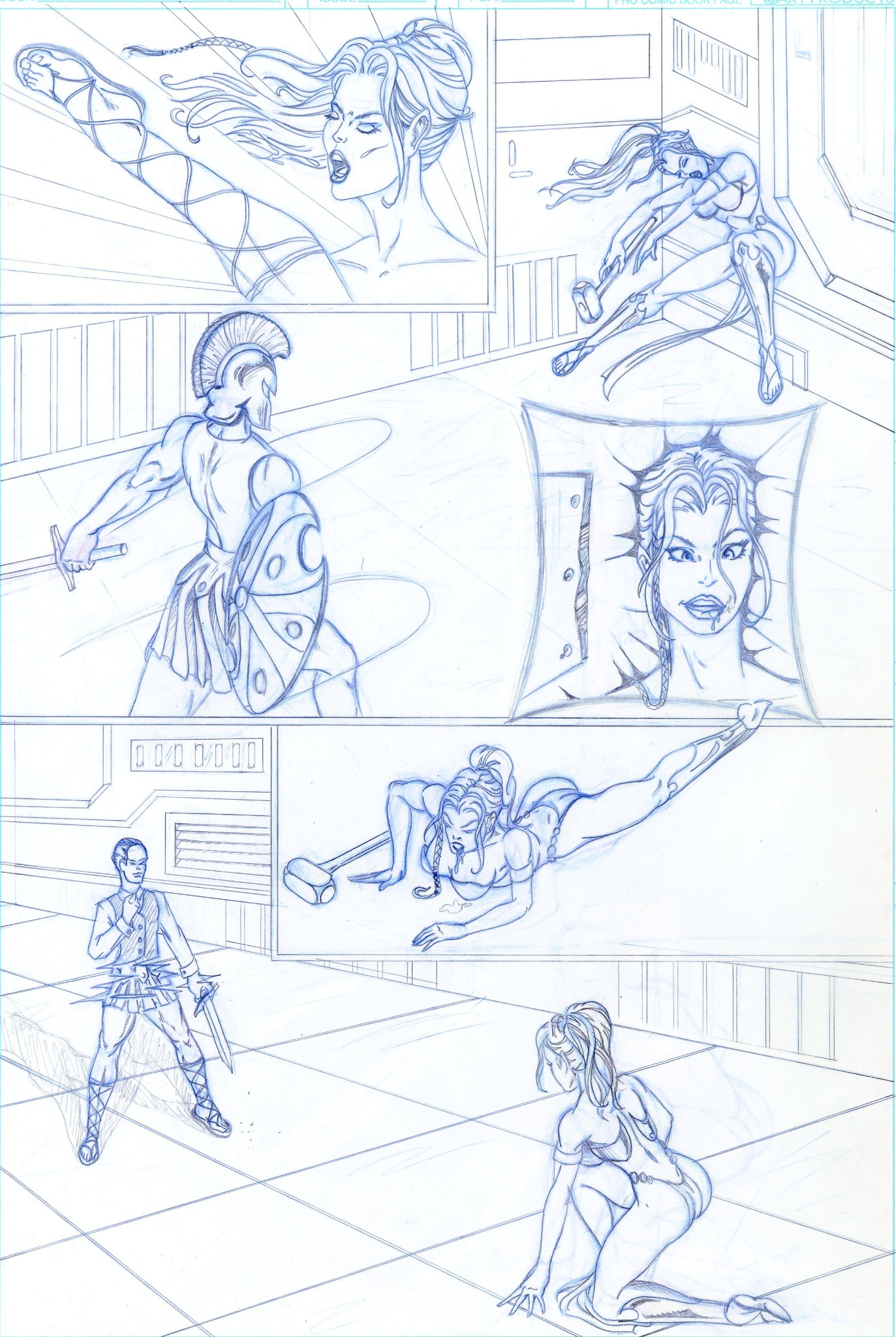 2006 pencil graphic novel action studies