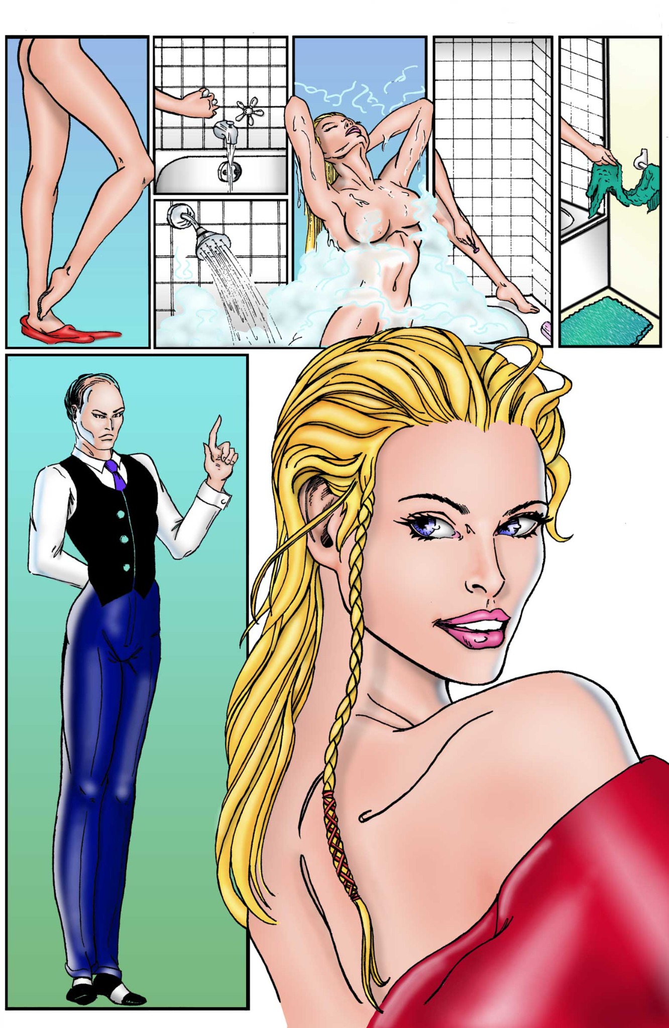 2006 colored graphic novel page